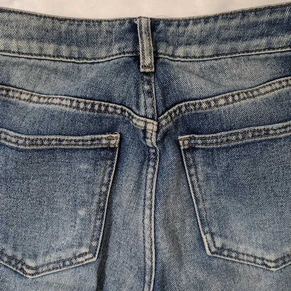 Pacsun Distressed Mom Jean, Color Blue Size 24 - Picture 9 of 14